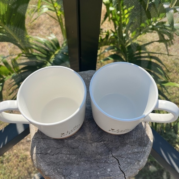 2 Hello Gorgeous Stoneware Mug White Terracotta - Picture 6 of 9